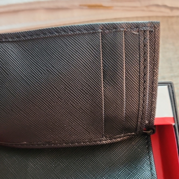 Guess Black Card Holder with Silver Accent - Picture 3 of 7